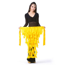 New Belly Dance Costume Tassel Wrap Belt Chain Skirts Chiffon Hip Scarf Tribal Waves J4U66