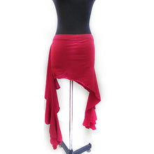 Belly Dancing Performance Hip Scarf Belt Milk Silk Wave Tassel Dance Skirt 12 Colors J4U66