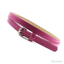 Belts For Multi Color Thin Skinny Faux Leather Waistband Casual Belts Strap J4U66