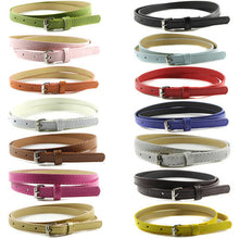 Belts For Multi Color Thin Skinny Faux Leather Waistband Casual Belts Strap J4U66