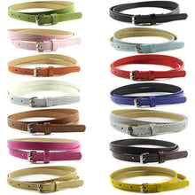 belts for women multi color thin skinny faux leather waistband casual belts strap J4U66