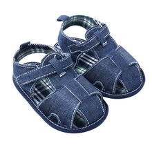 New Blue Jean Baby Girl Boy Sandals Shoes Toddler First Walkers Shoes  J4U66
