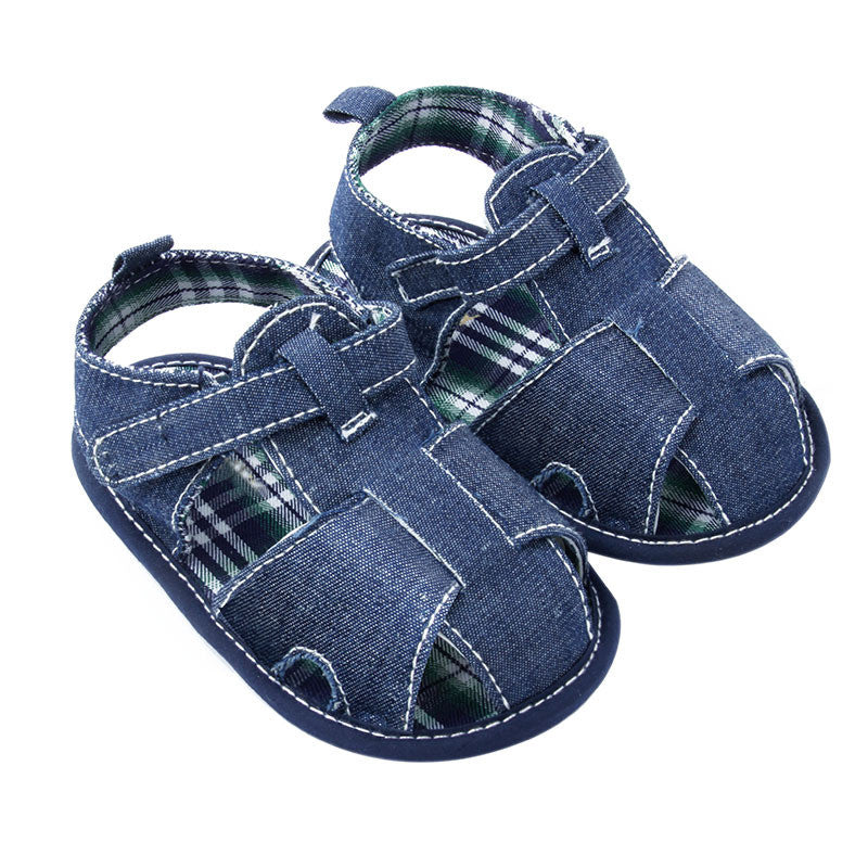 New Blue Jean Baby Girl Boy Sandals Shoes Toddler First Walkers Shoes  J4U66