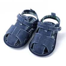New Blue Jean Baby Girl Boy Sandals Shoes Toddler First Walkers Shoes  J4U66