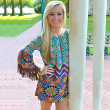 New Bohemian Elegant Dress Slash Neck Beach European Style Sexy Women Dress Clothing H86 J4U66