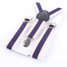 New Boys Girls Stripes Y-Back Suspenders Child Elastic Adjustable Clip-On Braces  J4U66