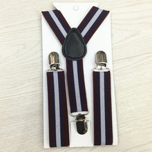 New Boys Girls Stripes Y-Back Suspenders Child Elastic Adjustable Clip-On Braces  J4U66