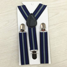 New Boys Girls Stripes Y-Back Suspenders Child Elastic Adjustable Clip-On Braces  J4U66