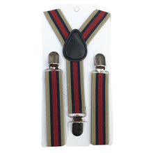 New Boys Girls Stripes Y-Back Suspenders Child Elastic Adjustable Clip-On Braces  J4U66