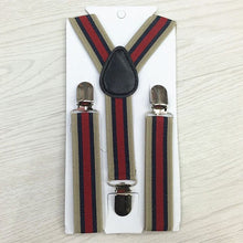 New Boys Girls Stripes Y-Back Suspenders Child Elastic Adjustable Clip-On Braces  J4U66