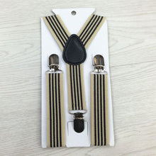 New Boys Girls Stripes Y-Back Suspenders Child Elastic Adjustable Clip-On Braces  J4U66