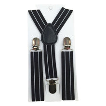 New Boys Girls Stripes Y-Back Suspenders Child Elastic Adjustable Clip-On Braces  J4U66
