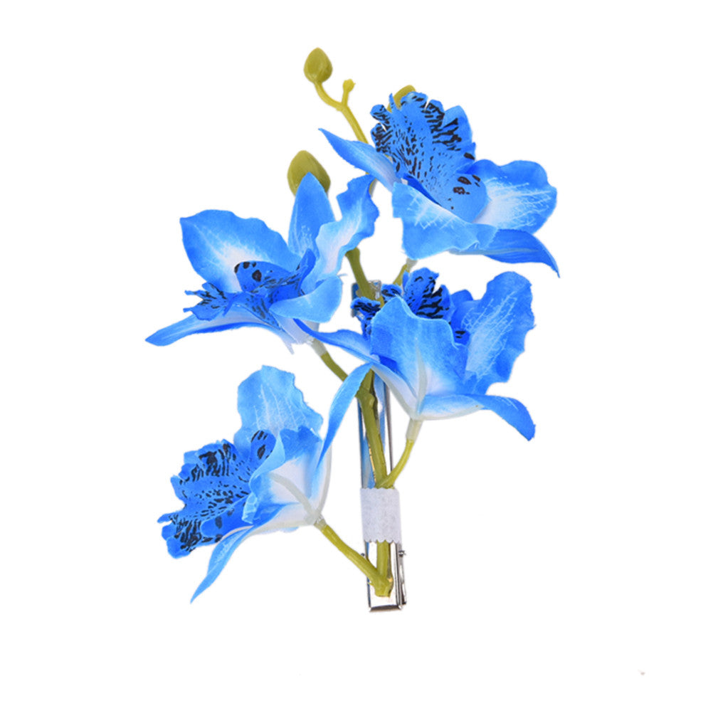 Bridal Hawaii Party Hair Accessories Flower Pattern Ladies Hair Clip Hairpin 8 Colors Headwear J4U66