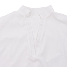 Casual White Black Women Blouse Ladies Solid Elegant V-neck Blouses Long Sleeve OL Office Shirt Plus Size J4U66