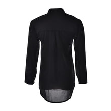 Casual White Black Women Blouse Ladies Solid Elegant V-neck Blouses Long Sleeve OL Office Shirt Plus Size J4U66