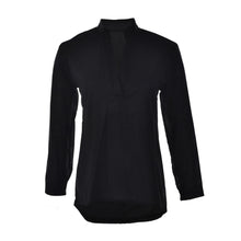 Casual White Black Women Blouse Ladies Solid Elegant V-neck Blouses Long Sleeve OL Office Shirt Plus Size J4U66
