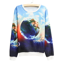 casual women pullover special print round neck long sleeve hoodies women sweatshirt tee tops blusas J4U66