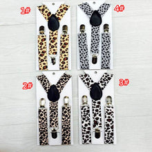 Children Kids Boy Girls Clip-on Leopard Suspenders Elastic Adjustable Braces PY1 P18 J4U66