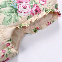 Children Outerwear Coats Flowers Printed Vest Kids Windbreaker Jacket Cotton Coats Children Warm Vest J4U66