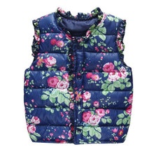 children outerwearcoats flowers printed vest kids windbreaker jacket cotton coats children warm vest J4U66
