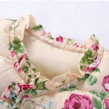 Children Outerwear Coats Flowers Printed Vest Kids Windbreaker Jacket Cotton Coats Children Warm Vest J4U66