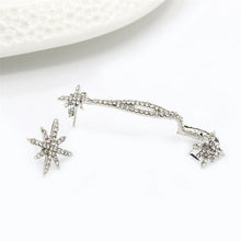 Classic Rhinestone Star Ear Cuff Trendy Personality Luxury Clip Earrings For Women Jewelry  J4U66