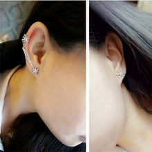 Classic Rhinestone Star Ear Cuff Trendy Personality Luxury Clip Earrings For Women Jewelry  J4U66