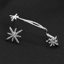 Classic Rhinestone Star Ear Cuff Trendy Personality Luxury Clip Earrings For Women Jewelry  J4U66