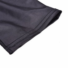 Classical Sexy Zipper Bright Stretch Leggings Pants Skinny Black J4U66