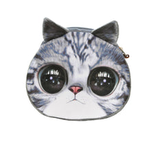 cute women purses coin cat animal print mini wallet zipperclosure small clutch bag dollar price J4U66