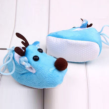 Cute Warm Baby Girls Christmas Deer Shoes Sweet Antiskid Toddlers Shoes Infant Toddler Prewalkers J4U66