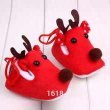 Cute Warm Baby Girls Christmas Deer Shoes Sweet Antiskid Toddlers Shoes Infant Toddler Prewalkers J4U66
