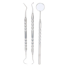 dentistry instrument 3pcs oral hygiene dental tool dental examination tooth mirror scaler set for oral care teeth whitening J4U66