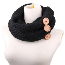 Design Fashion Scarf Women Warm Wool Blend Two Circle Cable Knit Cowl Neck Scarf Shawl cachecol  J4U66