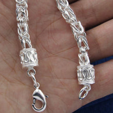 Jewelry Bracelet Silver Plated 20cm Link Chain Bracelet For Women Drop Shipping J4U66