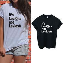 T-shirts For Women It Is Leviosa not leviosA Cotton O-Neck T-shirt Women White Black Harajuku Top Tees J4U66