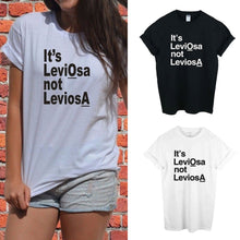 T-shirts For Women It Is Leviosa not leviosA Cotton O-Neck T-shirt Women White Black Harajuku Top Tees J4U66