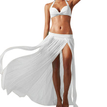 Elastic Gauze Women Beach Skirt Split Sarong Skirt For Bikini Cover Up,5 Colors Swim Beach Skirt J4U66