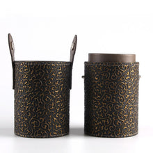 Empty Portable Makeup Brush Round Pen Holder Cosmetic Tool PU Leather Cup Container Solid Colors 6 Optional Case L4 J4U66