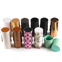 empty portable makeup brush round pen holdercosmetic tool pu leathercup container solid colors J4U66