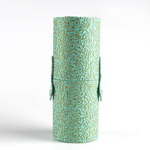 empty portable makeup brush round pen holdercosmetic tool pu leathercup container solid colors J4U66