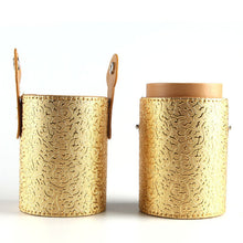 Empty Portable Makeup Brush Round Pen Holder Cosmetic Tool PU Leather Cup Container Solid Colors 6 Optional Case L4 J4U66