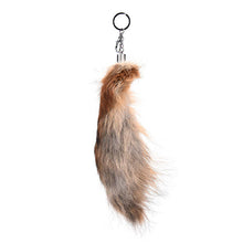 Charm Pendant Large Faux Fox Fur Tail Keychain Fur Key Ring For Women Ladies Girls Handbag Hanging 2 Colors J4U66