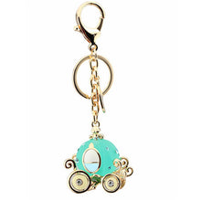 s Pumpkin Car Keychain Alloy Hand-painted Craft Hangings Purse Backpack Keyring Chains Fobs Accessories J4U66