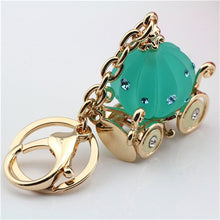 s Pumpkin Car Keychain Alloy Hand-painted Craft Hangings Purse Backpack Keyring Chains Fobs Accessories J4U66