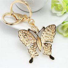s Women Jewelry Gifts Charm Women Rhinestone Butterfly Key Chain Keyrings For Women  J4U66