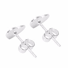 Jewelry Unique Heart Shape Sliver Plated Alloy Stud Earring FT J4U66