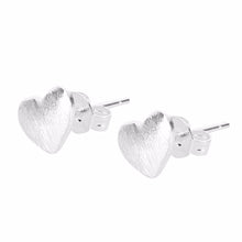 Jewelry Unique Heart Shape Sliver Plated Alloy Stud Earring FT J4U66