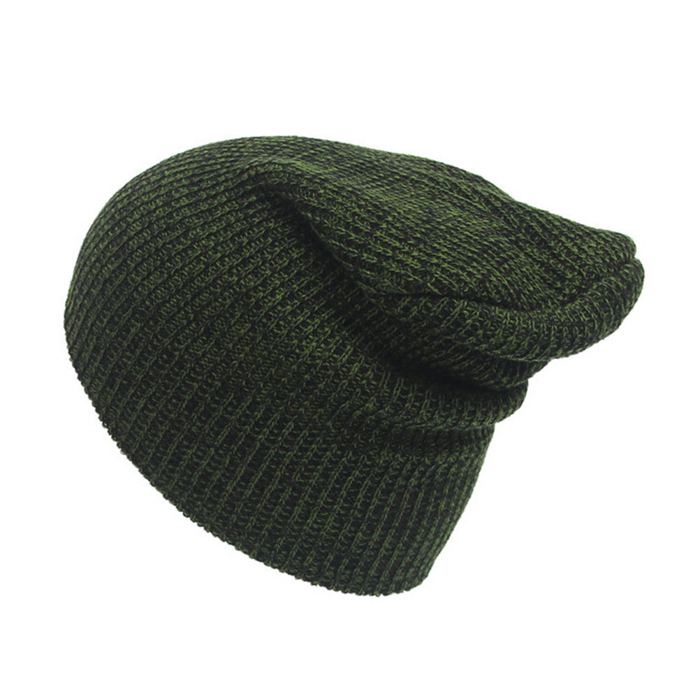 Men Women Knit Baggy Beanie Oversize Hat Ski Slouchy Chic Cap Fad J4U66