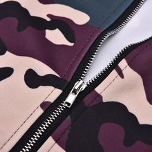 Camouflage Military Jacket Women Denim Camo Jackets jaqueta feminina Army Green Coats J4U66